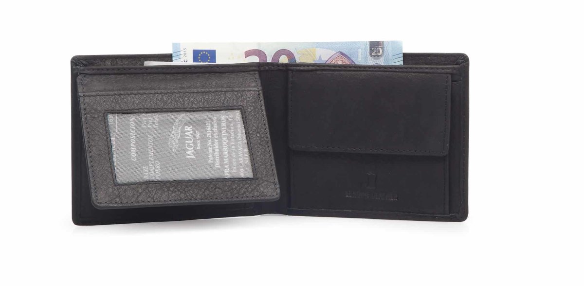 Cartera JAGUAR · Billetero Monedero en Piel · 9 Tarjetas - Imagen 3