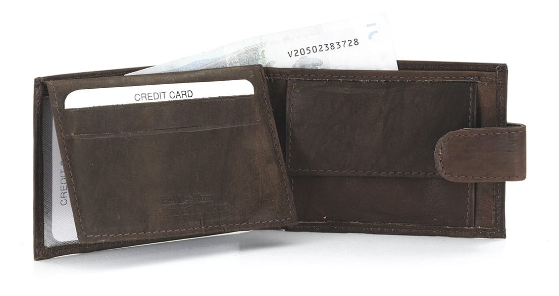 Cartera JAGUAR · Billetero Tarjetero con monedero · En Piel Vacuno · Formato americano · 4 Tarjetas - Imagen 3
