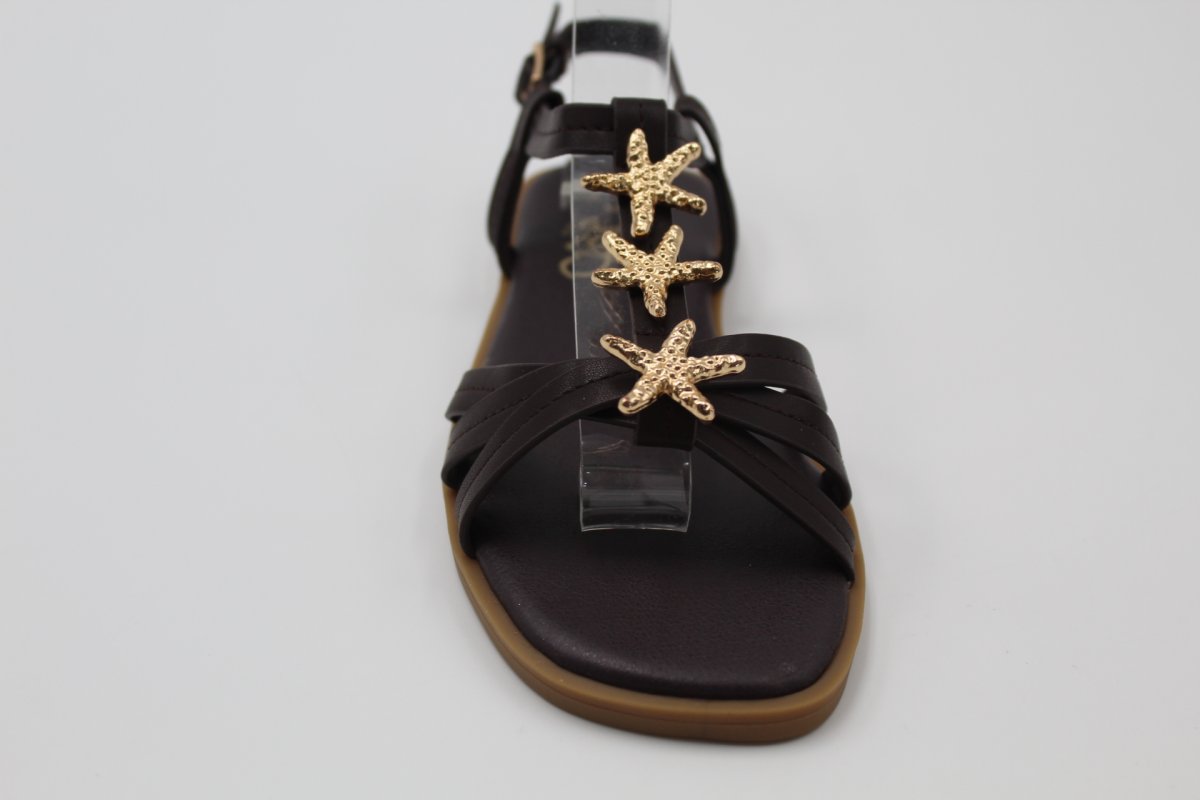 Sandalia para niña en poli piel con adorno estrellas,ref1733 - Imagen 9