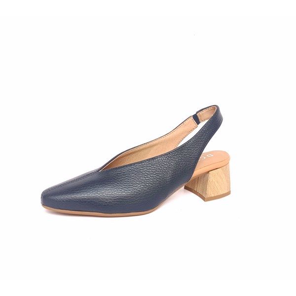Zapatos de tacón tipo salón destalonados D’Chicas azul marino - Imagen 6