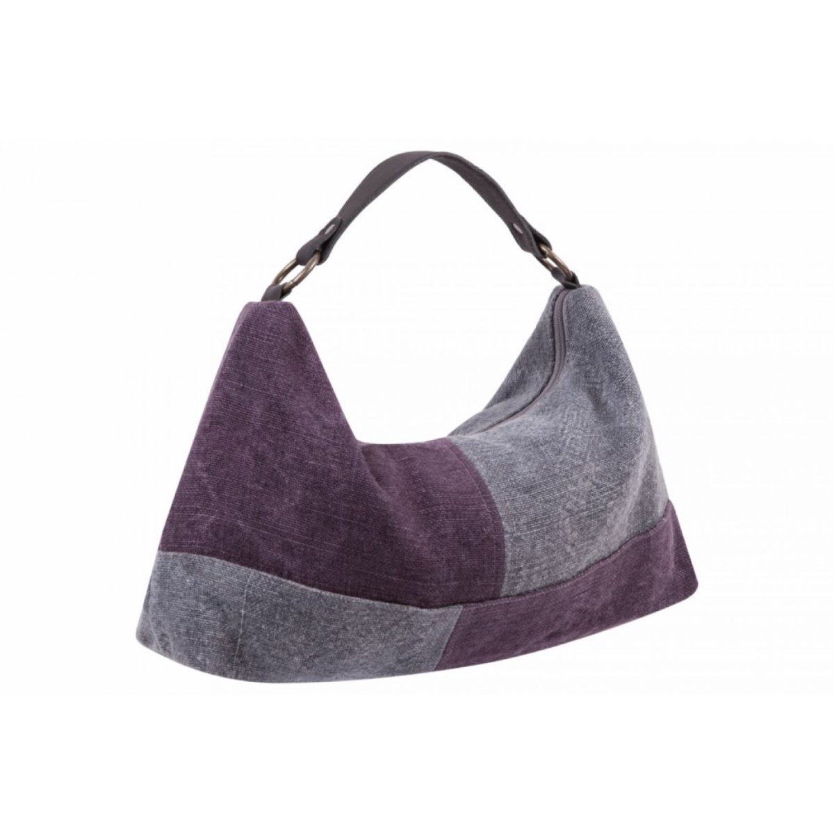 Bolso de lino bicolor - Imagen 4