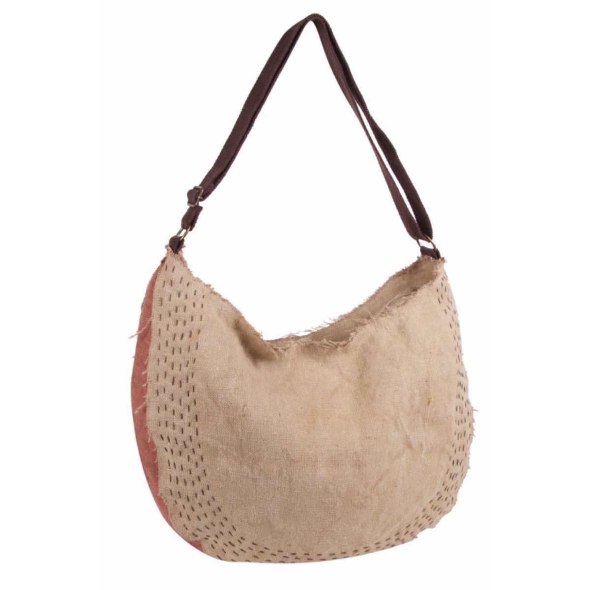 Bolso hobo de lino - Imagen 4