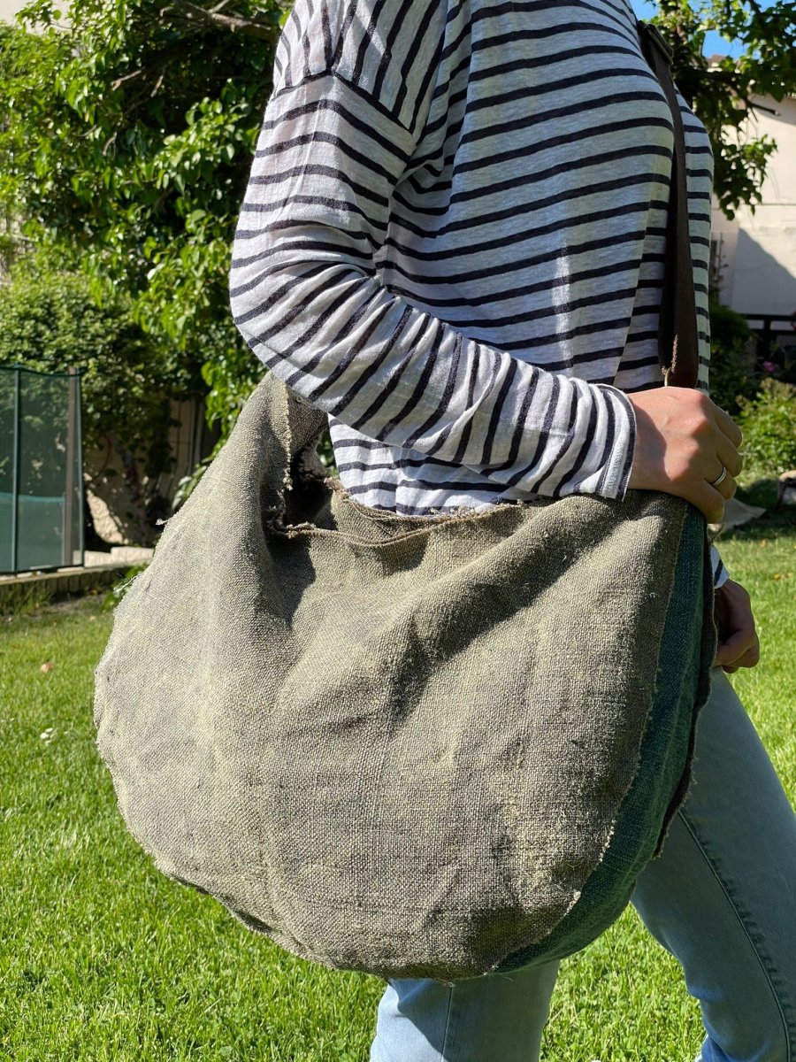 Bolso hobo de lino - Imagen 2