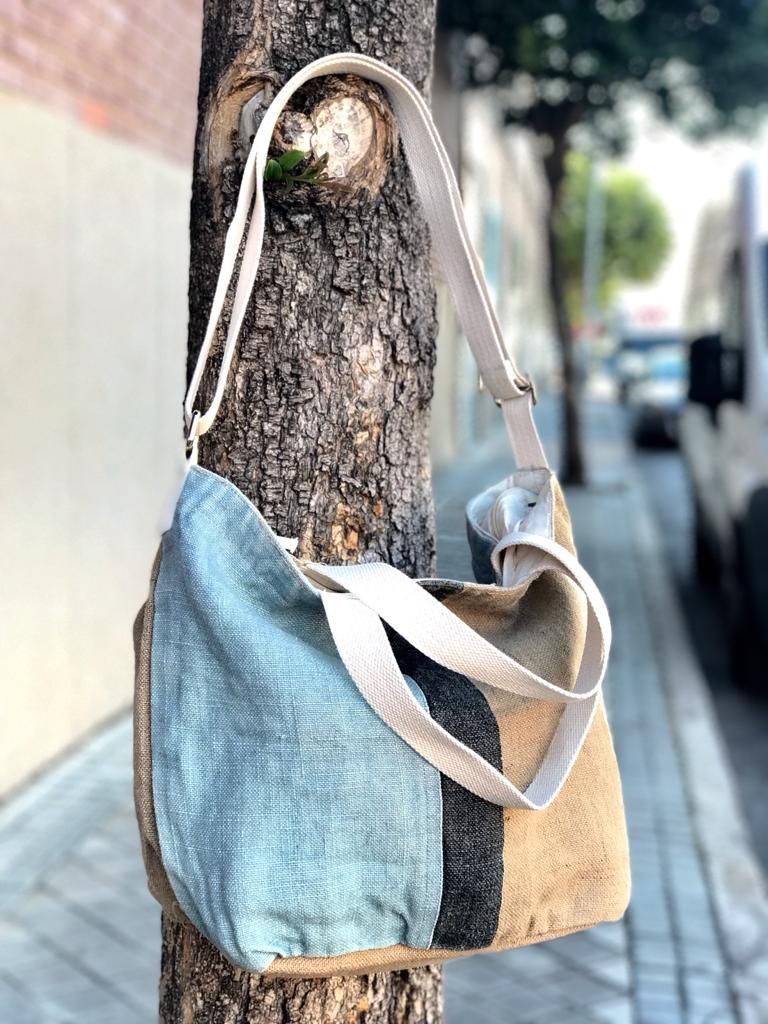 Bolso shoopper de Lino - Imagen 6