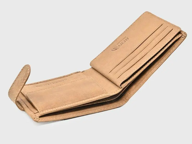 Cartera JAGUAR · Billetero Tarjetero con monedero · En Piel Ovino · Sistema RFID · 9 Tarjetas - Imagen 3