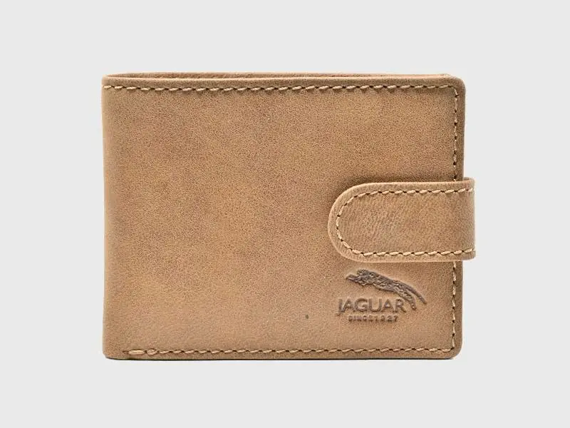 Cartera JAGUAR · Billetero Tarjetero con monedero · En Piel Ovino · Sistema RFID · 9 Tarjetas - Imagen 2