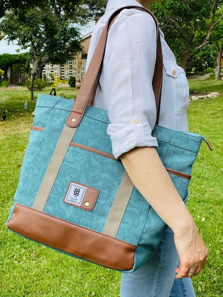 Bolso shopper con asas de polipiel - Imagen 2