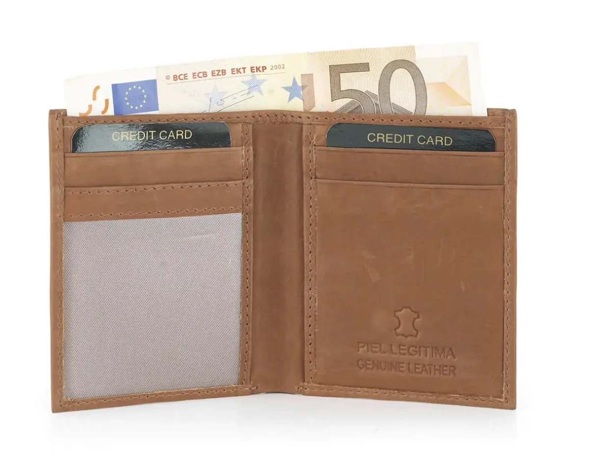 Cartera JAGUAR · Billetero Tarjetero sin monedero · En Piel Vacuno · Sistema RFID · 6 Tarjetas - Imagen 3