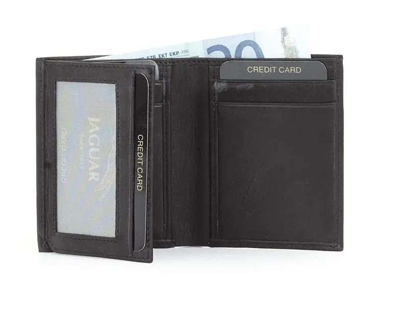Cartera JAGUAR · Billetero Tarjetero sin monedero · En Piel Vacuno · Sistema RFID · 8 Tarjetas - Imagen 3