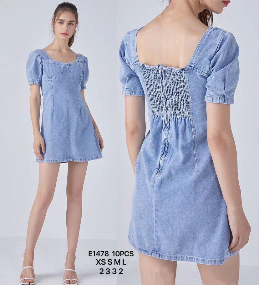 Vestido vaquero corto - Imagen 2