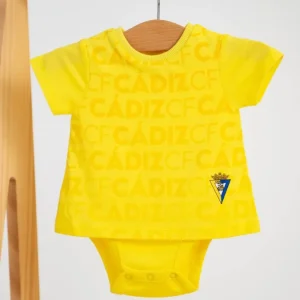 Body de manga corta bebe amarillo - Cádiz CF