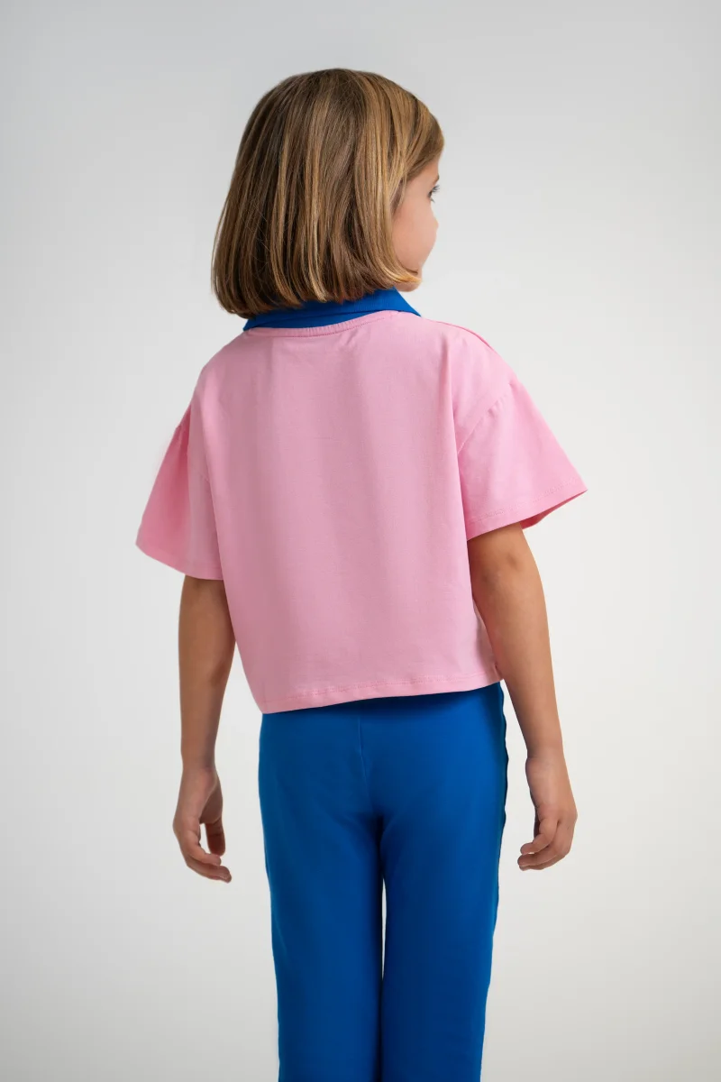 Camiseta rosa con cuello azul - Cádiz CF - Imagen 3