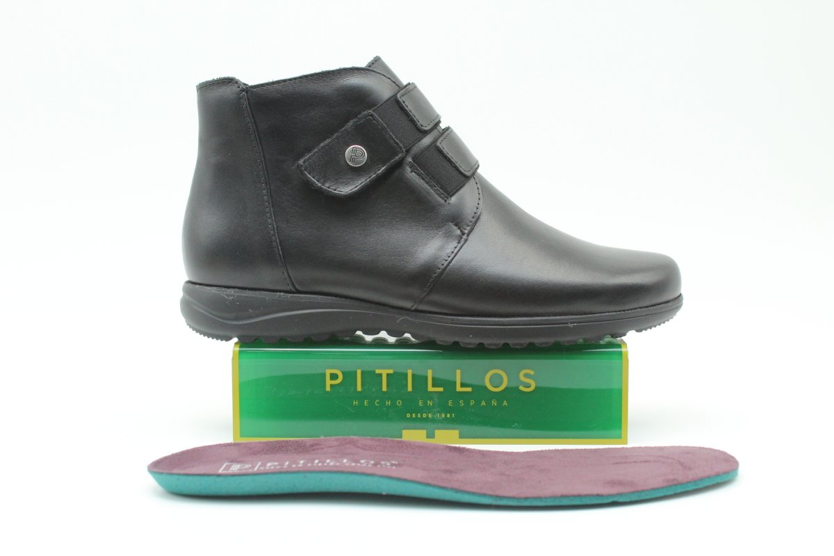Botin Pitillos todo en piel con cierre velcro,súper cómodo,ref20513 - Imagen 3