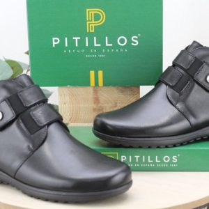 Botin Pitillos todo en piel con cierre velcro,súper cómodo,ref20513
