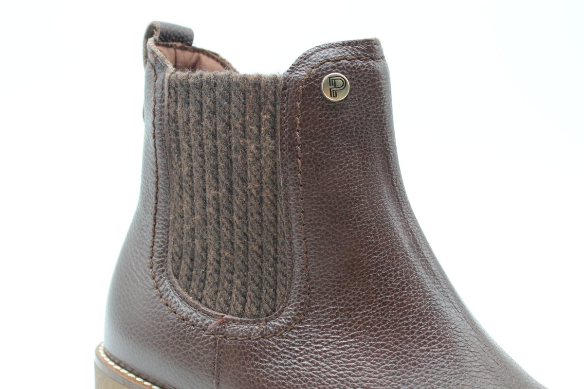 Botin Pitillos todo piel con piso crepé antideslizante,ref20523 - Imagen 4