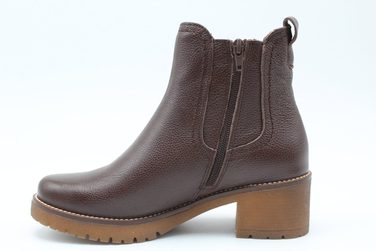 Botin Pitillos todo piel con piso crepé antideslizante,ref20523 - Imagen 5