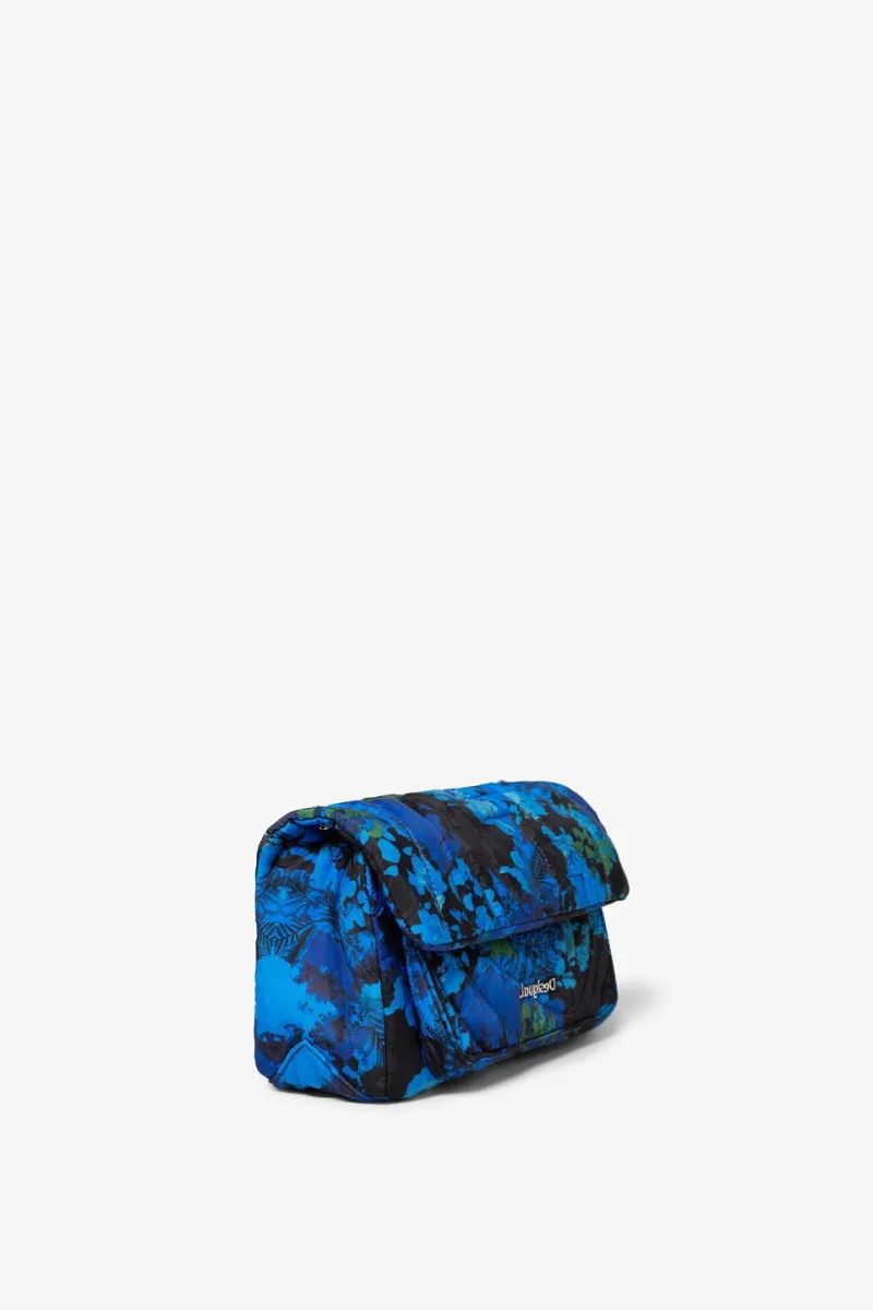 DESIGUAL – Bolso Bandolera Desigual Camoflower Zurich Azul 20SAXA34 - Imagen 9