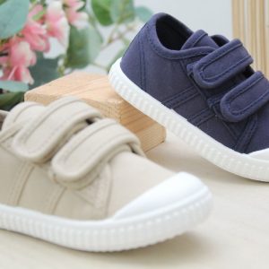 Zapatilla de lona para niña con cierre velcro,ref1687