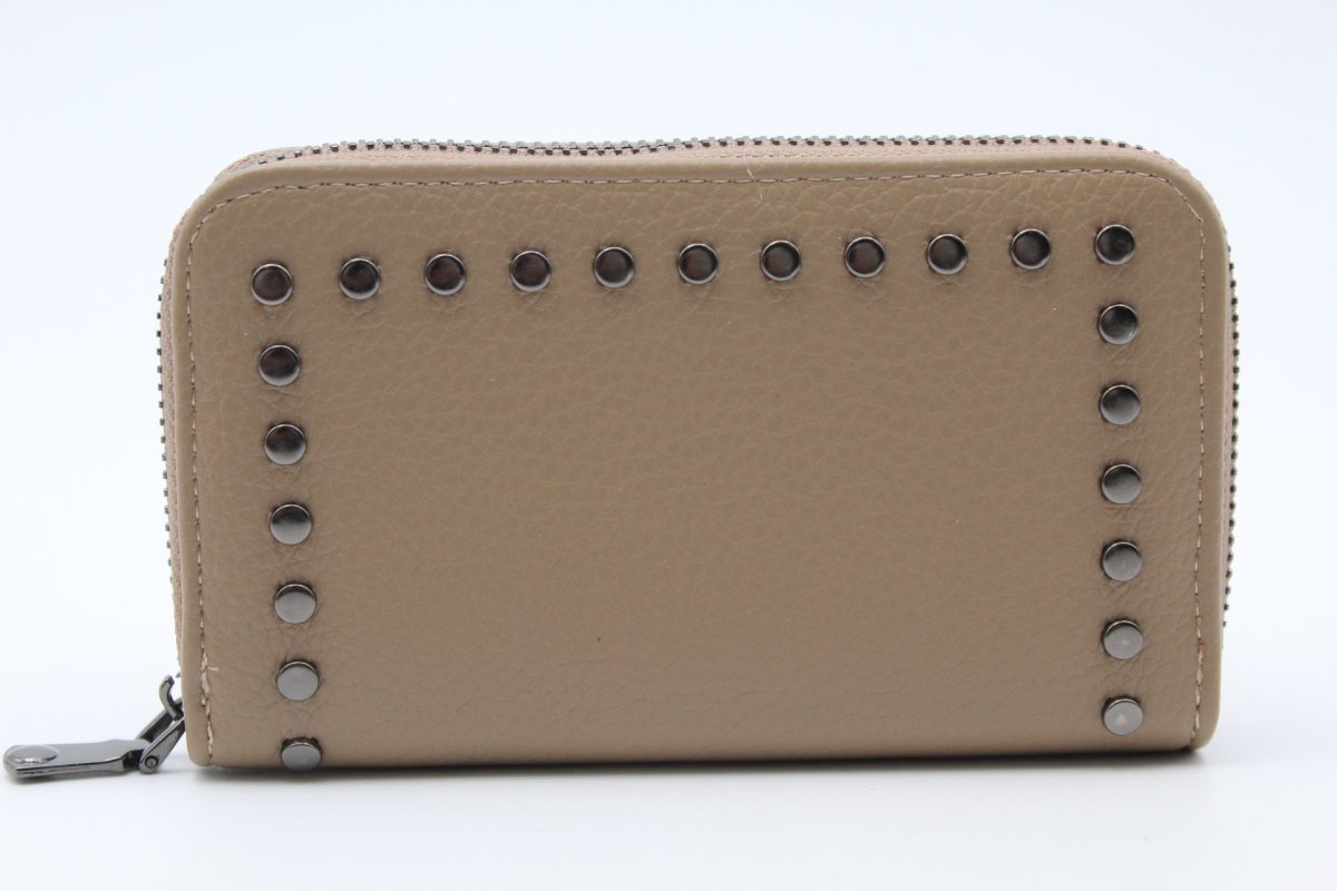 Monedero-tarjetero con cremallera y detalles de tachas,ref37373 - Imagen 8