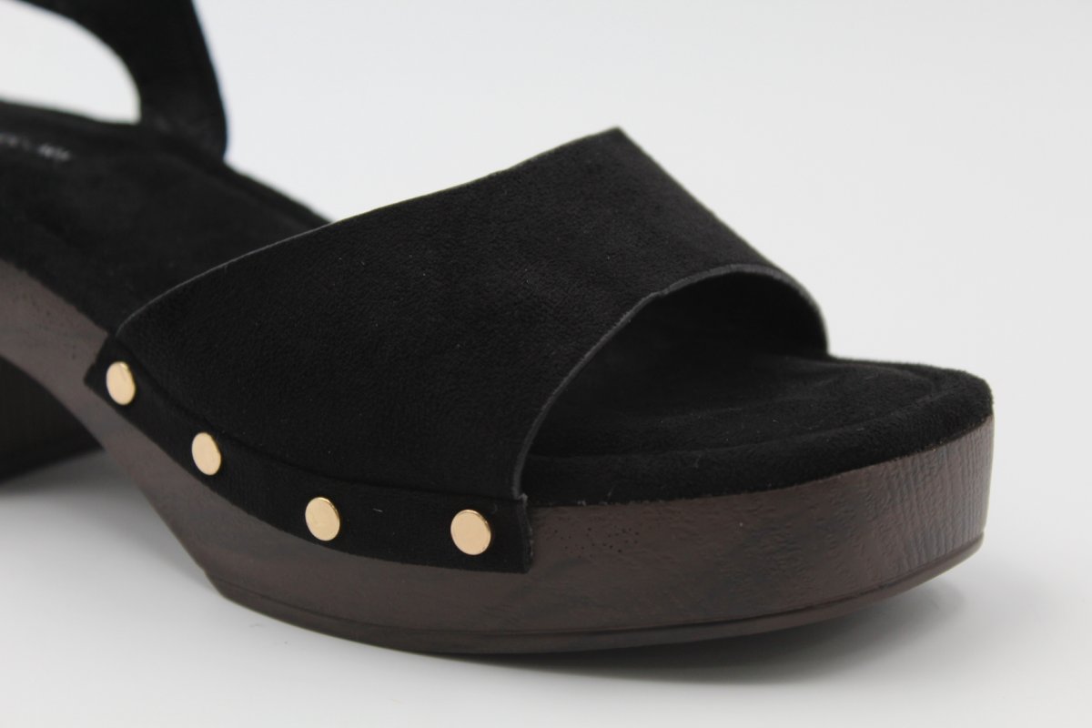 Sandalia en antelina con adorno tachas,ref219 - Imagen 7