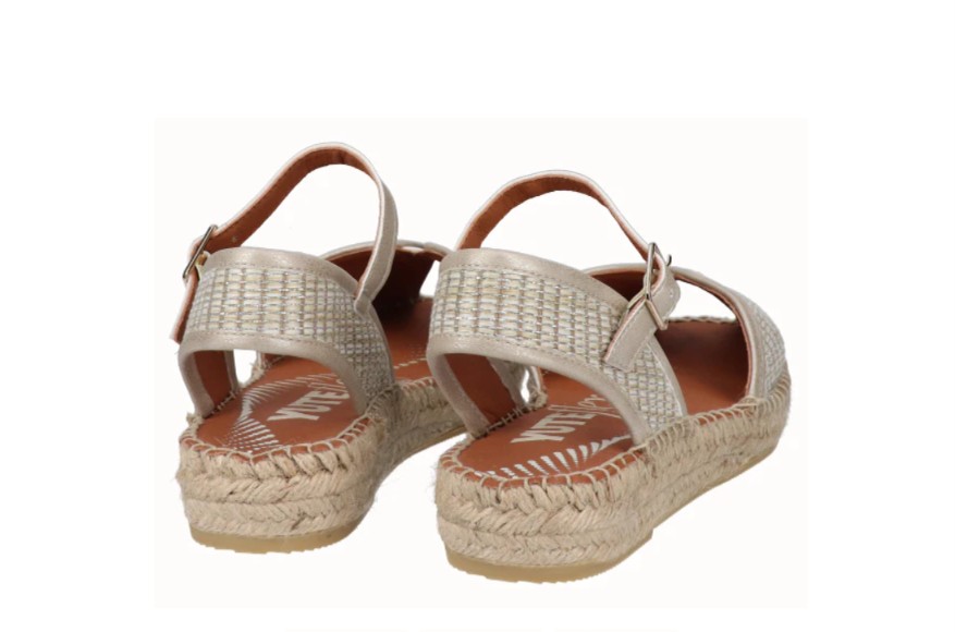 Sandalias planas Viguera YuteFlex Plata 2297 - Imagen 3