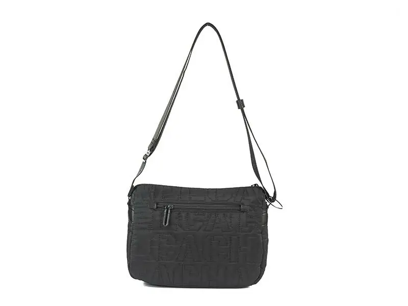 Bolso CACHAREL · Bandolera Mediana Nylon · Color Negro - Imagen 3