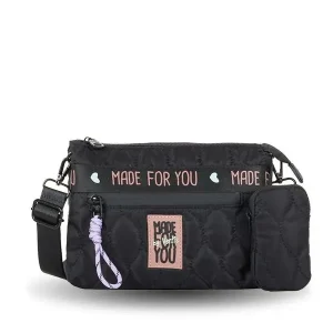 Bolso VENTIS · Bandolera Mediana con Monedero · Color Negro