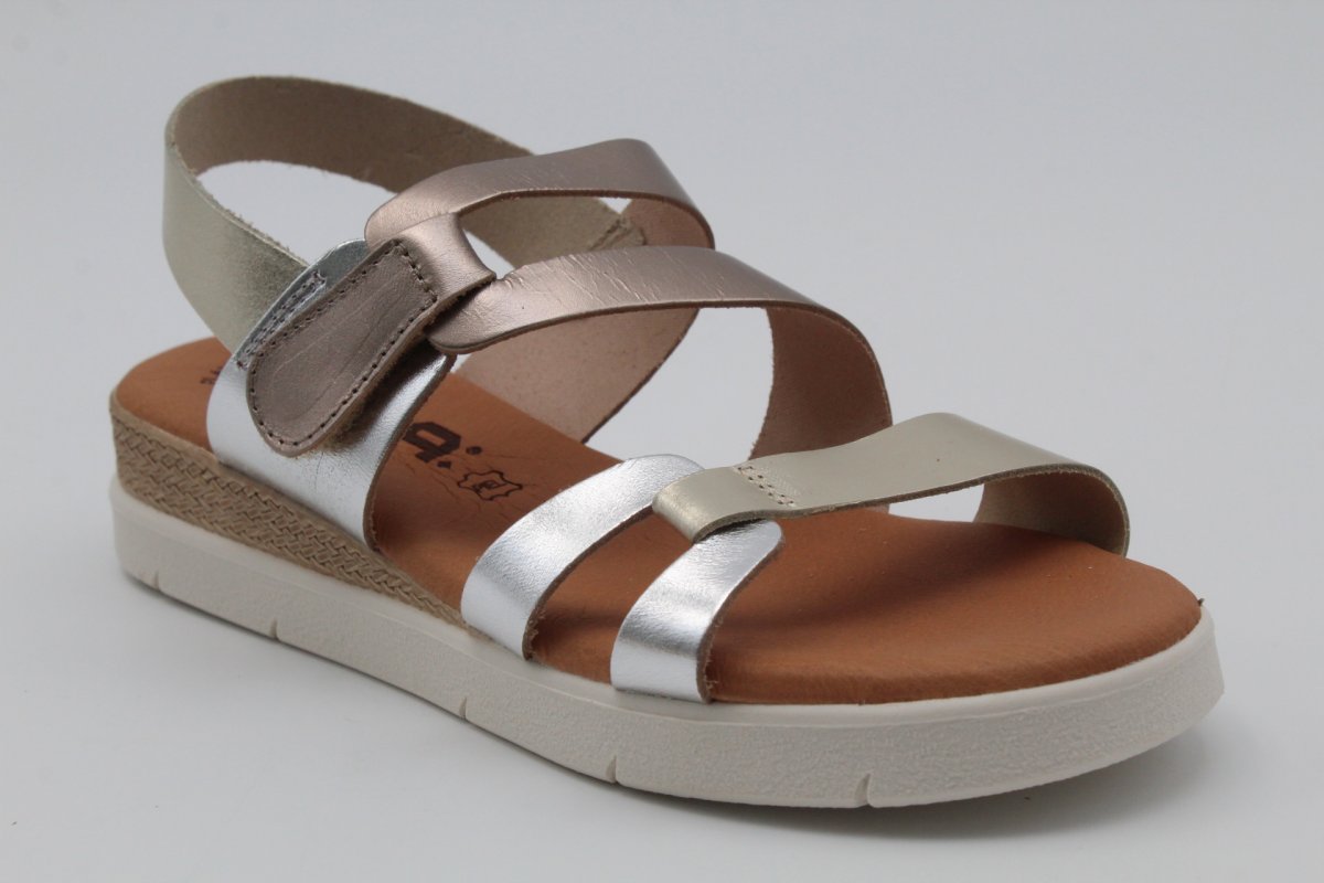 Sandalia Nacional toda en piel y planta de gel con velcro,¡Top Ventas!, ref237 - Imagen 7
