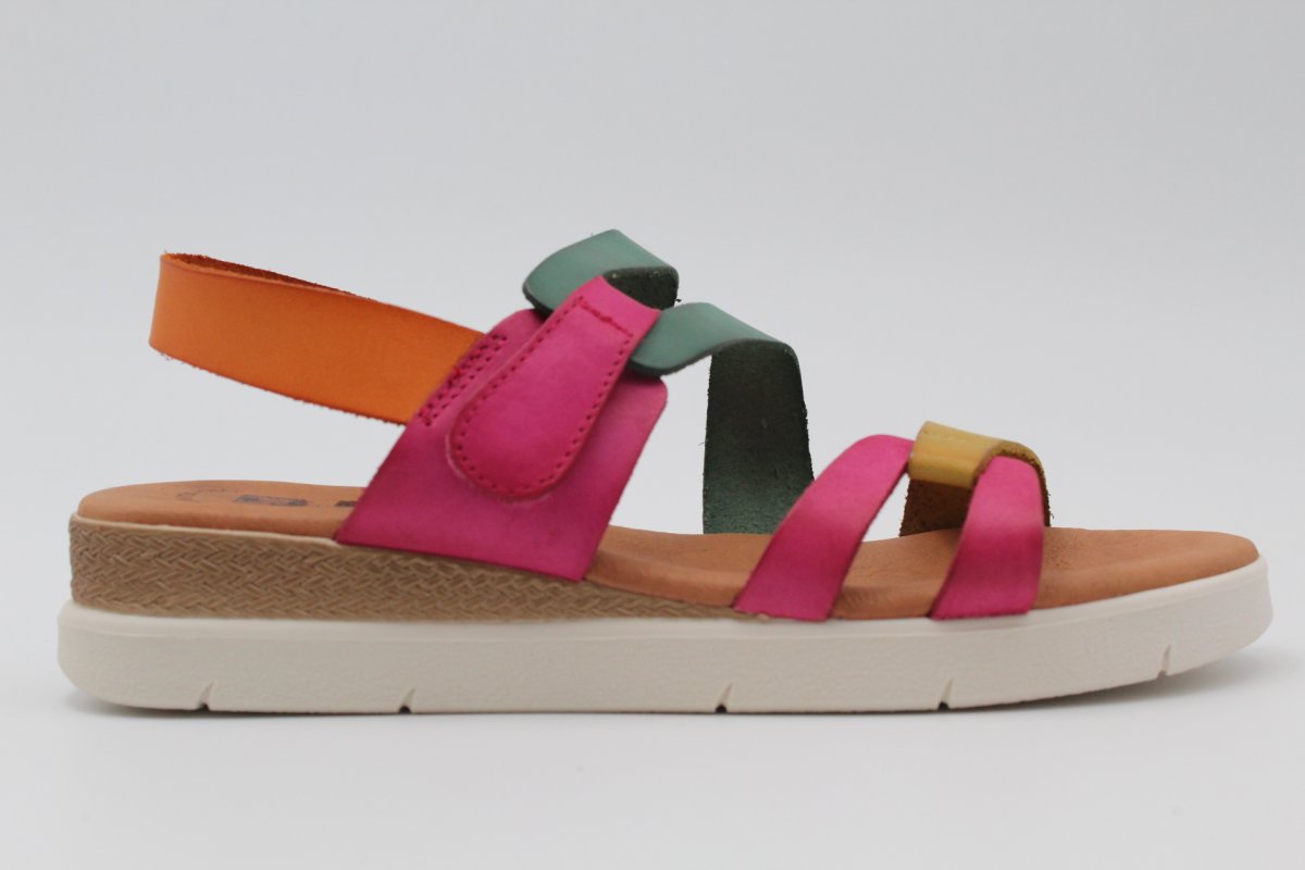 Sandalia Nacional toda en piel y planta de gel con velcro,¡Top Ventas!, ref237 - Imagen 6
