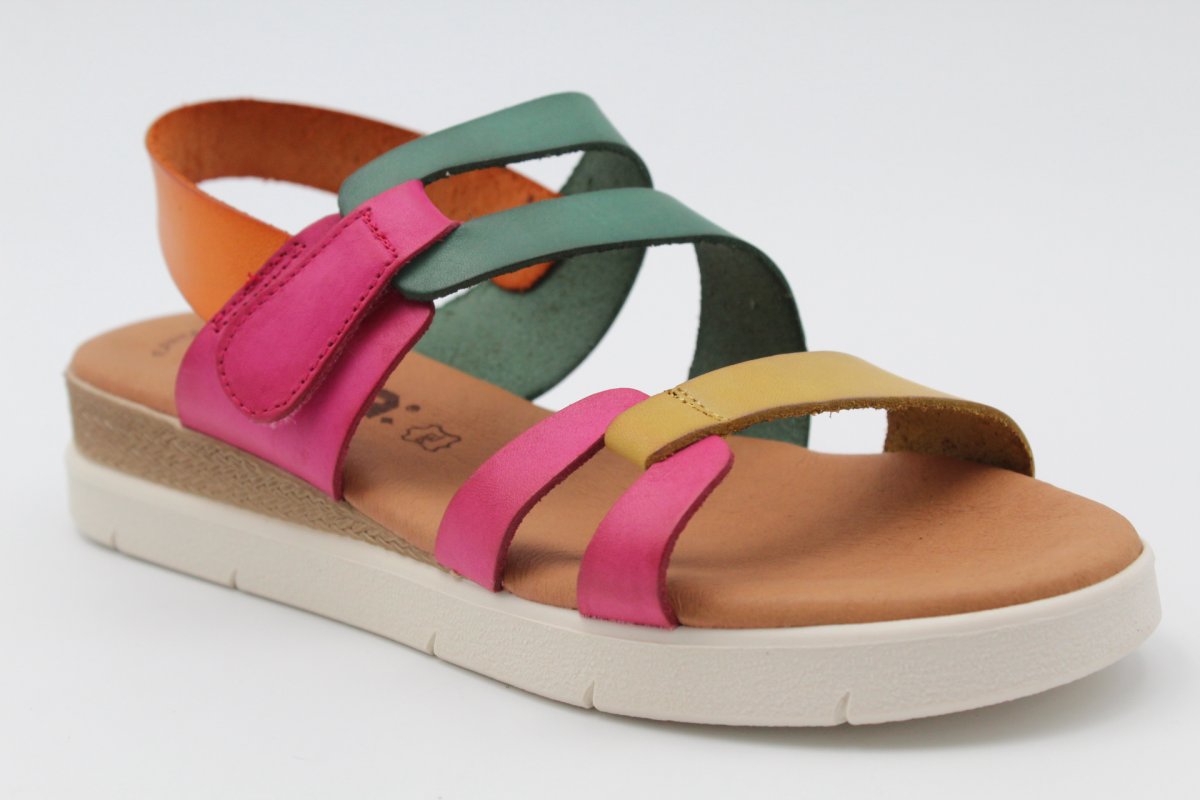 Sandalia Nacional toda en piel y planta de gel con velcro,¡Top Ventas!, ref237 - Imagen 5