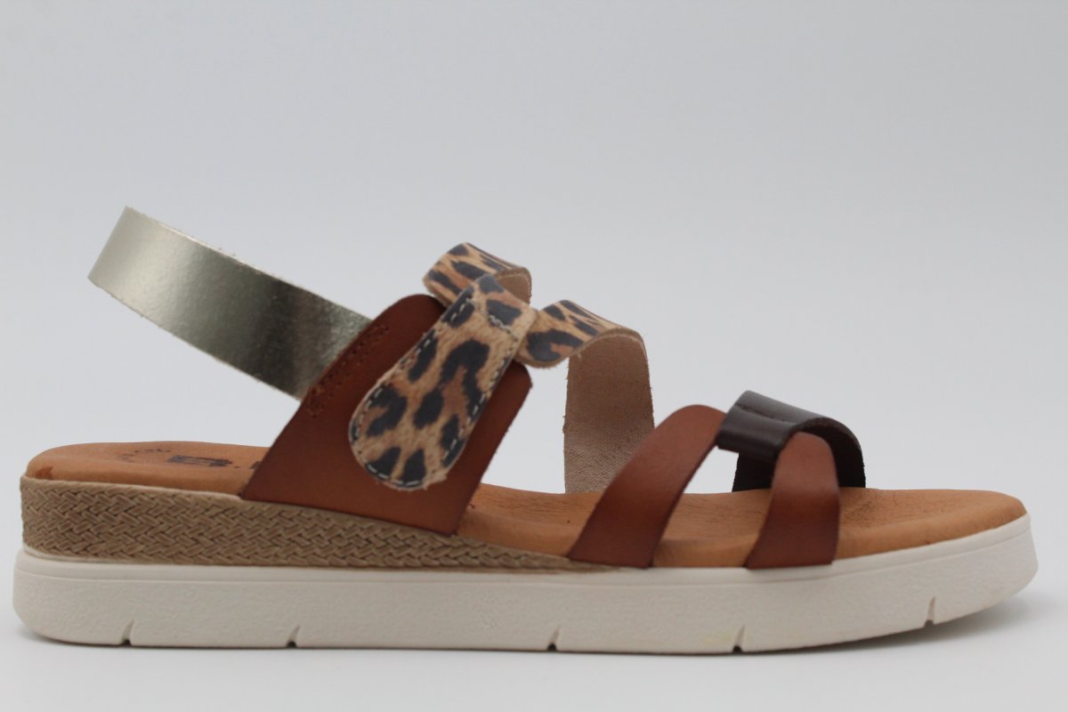 Sandalia Nacional toda en piel y planta de gel con velcro,¡Top Ventas!, ref237 - Imagen 4