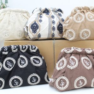 Bandolera en tejido de tela con adornos bordados,ref9784