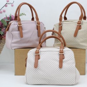 Bolso-Bandolera en suave polli piel perforada,ref68013