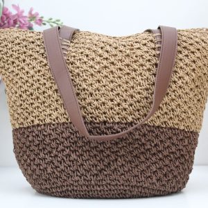 Bolso crochet combinada,ref3589