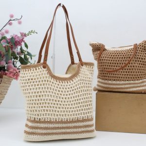 Bolso crochet en colores neutros,ref2251