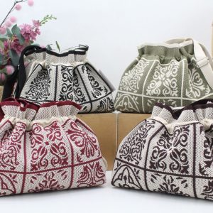 Bandolera combianda en suave tejido de lona caladita,ref53522