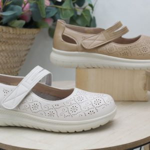 Merceditas cómoda en suave poli piel con piso ultraligth,ref6018