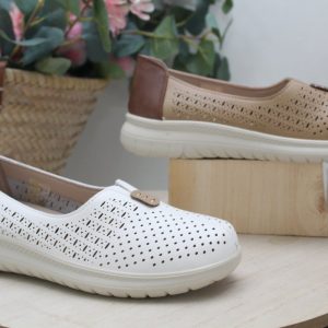 Zapato cómodo en suave poli piel con piso ultraligth,ref6017