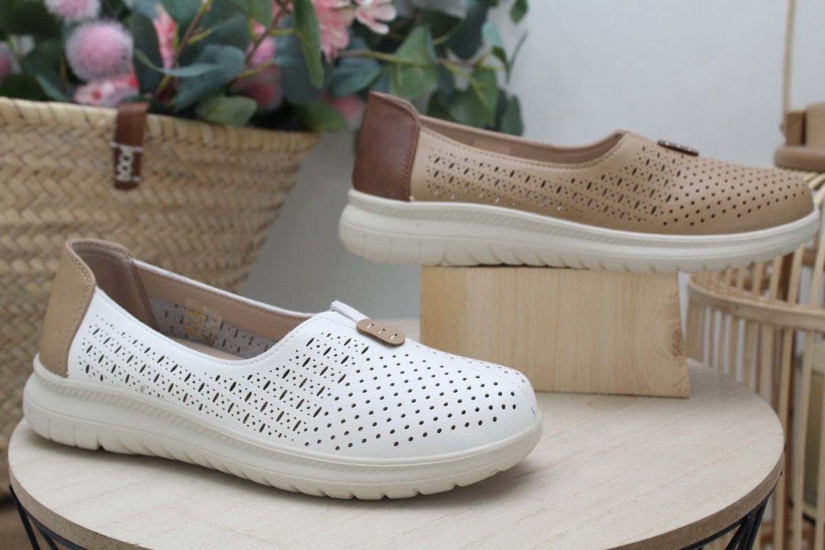 Zapato cómodo en suave poli piel con piso ultraligth,ref6017