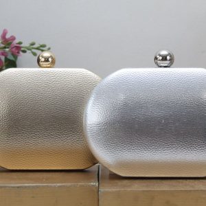 Cartera fiesta rigida en poli piel metalizada,ref20738