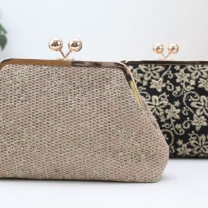 Cartera fiesta en tejido regilla bordad,ref20711