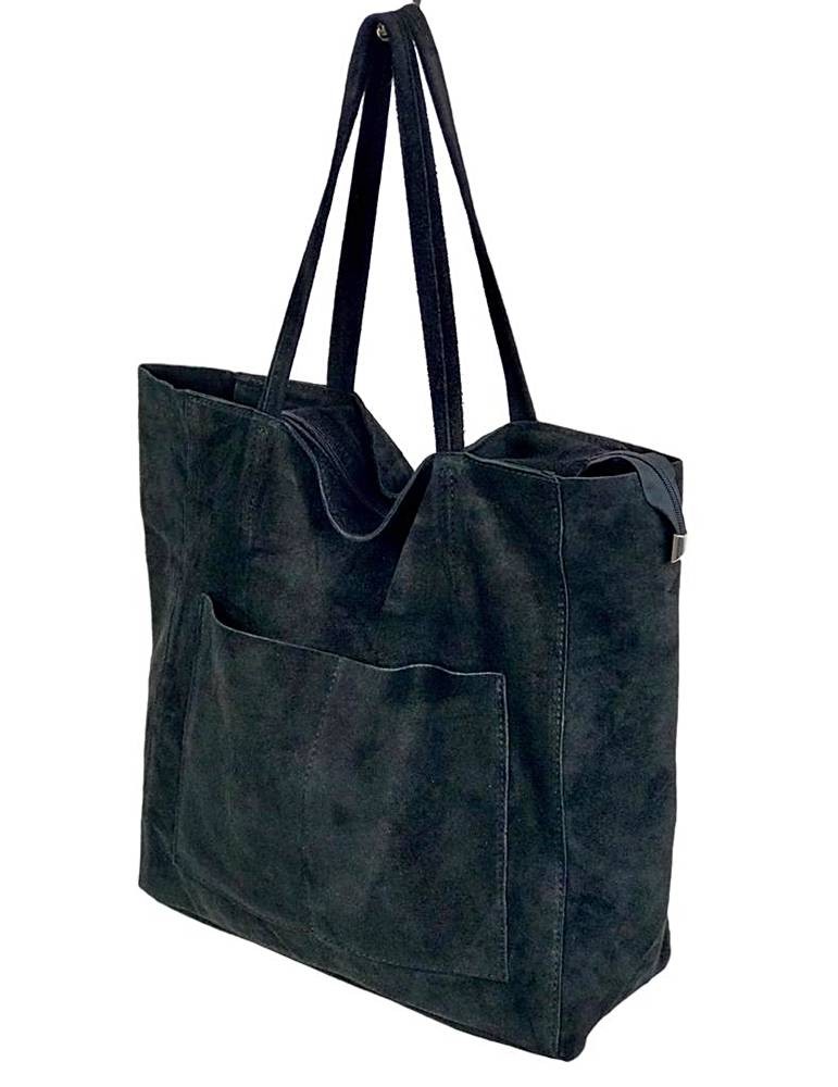 Bolso de piel con bolsillos exteriores - Imagen 8