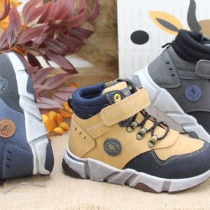 BOTA EN POLIPIEL,CORDÓN ELASTICO Y VELCRO,REF386