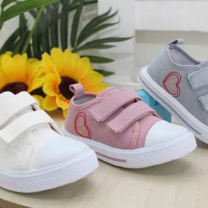 Zapatilla Lona Con Velcro,del 21 Al 28,ref526