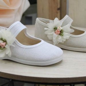 Mercedias En Tela Con Adorno Flor,18 Al 26,rf955/1