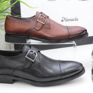 Zapato Vestir Con Hebilla Todo En Piel,ref10955