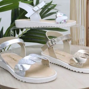 Sandalia Toda En Piel Con Plantilla Acolchada,r093