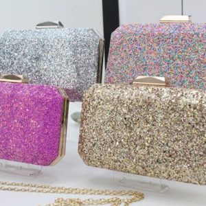 Cartera fiesta glitter