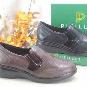 ZAPATO PITILLOS TODO EN PIEL MUY CÓMODO,REF5313