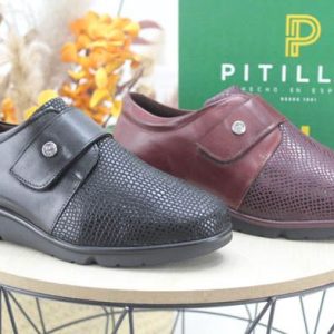 ZAPATO PITILLOS TODO EN PIEL MUY CÓMODO,REF5306